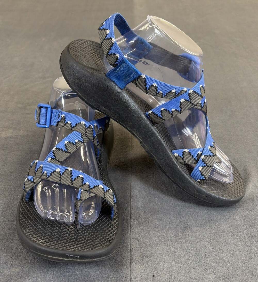 Chaco Z/2 Classic Sandals Women's Size 10 Blue Grey Mountain Straps Charity